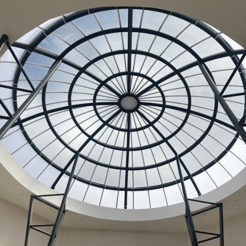 Transparent Glass Ceiling Dome